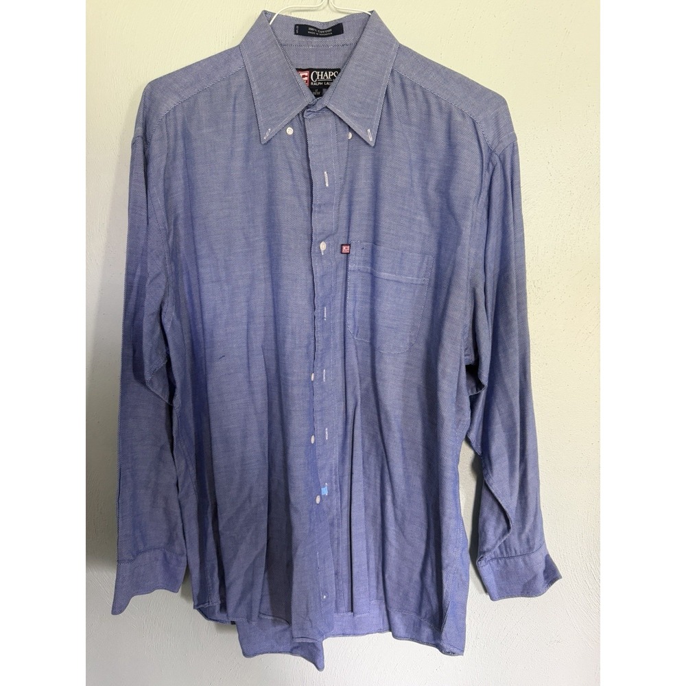 Chaps Ralph Lauren 100% cotton long-sleeve button-down shirt Sz 17